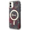 Guess GUHMN61HCFWSA iPhone 11 / Xr 6.1 zielony/khaki hardcase Flower MagSafe